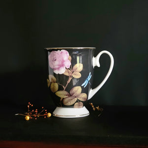 Floral Glass Cup