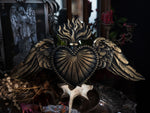 Load image into Gallery viewer, Decor Destash - Winged Flaming Heart Plaque
