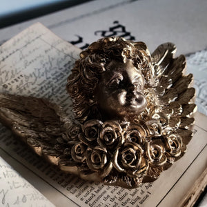 Cherub & Roses Figurine